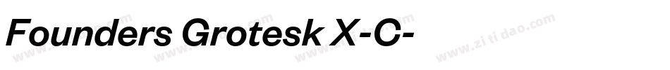 Founders Grotesk X-C字体转换
